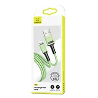 Kable USB - USAMS Kabel Lightning Fast Charge 1M Zielony - miniaturka - grafika 1