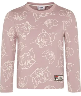 FILA Unisex Topeka koszulka z długim rękawem Tee T-Shirt, Mauve Shadow Tom & Jerry AOP, 98/104 - Koszulki i topy damskie - miniaturka - grafika 1