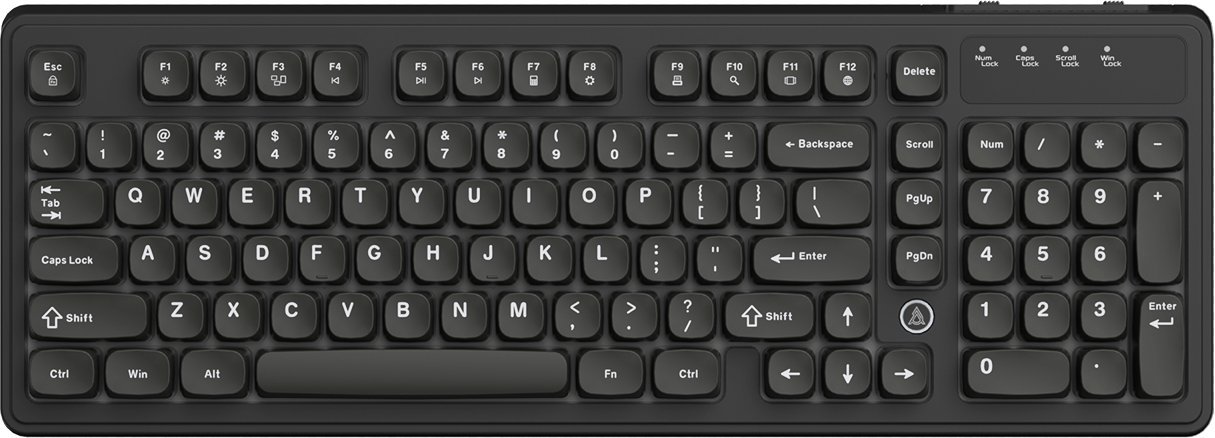 Ajazz Klawiatura membranowa przewodowa Ajazz AF98 Black USB-C AF98-B