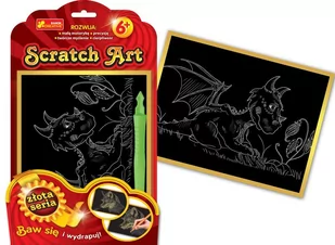 Ranok Creative Scratch art mały smok - Zabawki kreatywne - miniaturka - grafika 1
