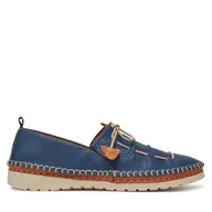 Półbuty damskie - Półbuty Manitu 840089 Niebieski - miniaturka - grafika 1