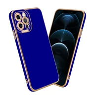 Etui i futerały do telefonów - Etui Cadorabo do Apple iPhone 12 PRO MAX Etui ochronne w kolorze niebieskim Etui na telefon komórkowy Etui ochronne na aparat TPU - miniaturka - grafika 1