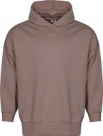Bluzy damskie - REEBOK - BLUZA DAMSKA Lux Hoodie IN HR5964 - PLUS SIZE - bluza brązowa - miniaturka - grafika 1