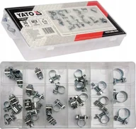 Inne mocowania - Opaski Obejmy Zaciskowe Skręcane 6 Rozmiarów 30SZT - miniaturka - grafika 1