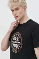 Koszulki męskie - Billabong t-shirt bawełniany męski kolor czarny z nadrukiem - miniaturka - grafika 1