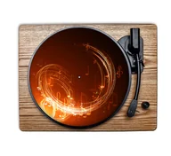 Akcesoria gramofonowe - Slipmat - Gumowa Mata Do Płyt Winylowych "Taniec Melodii" - Podkładka Gramofonowa 30,5 Cm (12') - miniaturka - grafika 1