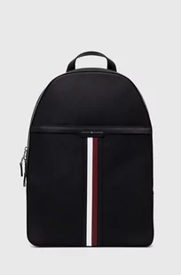 Tommy Hilfiger plecak męski kolor czarny duży gładki - Plecaki - miniaturka - grafika 1