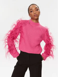 Patrizia Pepe Sweter 2K0224/K9O3A-M471 Różowy Regular Fit - Swetry damskie - miniaturka - grafika 1