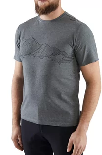 Koszulki sportowe męskie - Koszulka męska bambusowa Viking Lako T-shirt 08 szary - grafika 1
