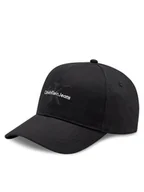 Czapki damskie - Calvin Klein Czapka z daszkiem Mono Logo Embro K60K612317 Czarny - miniaturka - grafika 1