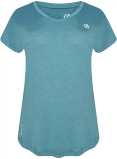 Koszulki sportowe damskie - Dare 2b Vigilant Bluzka z krótkim rękawem Kobiety, niebieski EU 36 | UK 10 2022 Odzież do jogi DWT455-6FA-10 - grafika 1