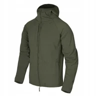 Odzież trekkingowa damska - Kurtka turystyczna męska Softshell Helikon-Tex Urban Hybrid® Zielona - miniaturka - grafika 1