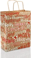 Foto gadżety - Brązowa torba LUX "Merry Christmas" (rozmiar M) - miniaturka - grafika 1