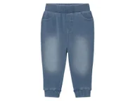 Spodenki dla niemowląt - Lupilu Spodnie dresowe niemowlęce o wyglądzie jeansu Jasnoniebieski 74/80 - miniaturka - grafika 1