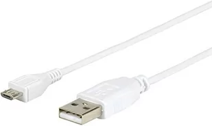 Kabel USB eSTUFF MicroUSB USB A M/M 0.5m Biały ES84001-0,5M-WHITE - Kable USB - miniaturka - grafika 1