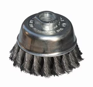 Szczotka doczołowa 65 mm/M14 ABRABORO - drut splatany 0,35 mm - Akcesoria do elektronarzędzi - miniaturka - grafika 1