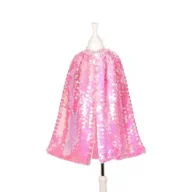 Dodatki do strojów karnawałowych - Souza! Kostium różowa peleryna z cekinami Laurence 5-7 lat - miniaturka - grafika 1