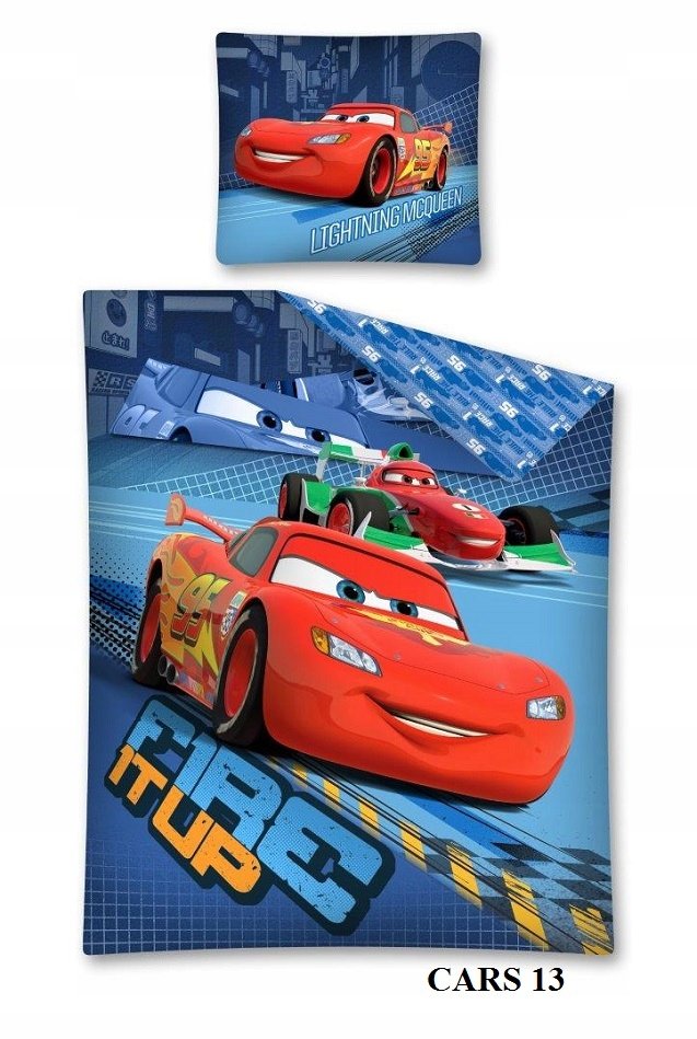 pościel dziecięca 160x200 Cars McQueen Auta Złomek