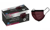 Maseczki do twarzy - Opharm - Maska medyczna bordowa, 50 szt. - miniaturka - grafika 1