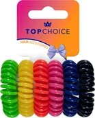 Ozdoby do włosów - TOP CHOICE Gumki do włosów - mix kolorów (20100) 1 op. - 6 szt. - miniaturka - grafika 1