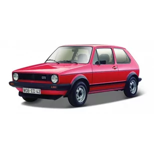Bburago Volkswagen Golf MK! GTI 1979 Red 1:24 - Samochody i pojazdy dla dzieci - miniaturka - grafika 3