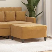 Pufy i podnóżki - Podnóżek, brązowy, 70x55x41 cm, aksamit - miniaturka - grafika 1