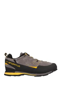BUTY BOULDER X-GREY-YELLOW - Buty trekkingowe męskie BUTY BOULDER X-GREY-YELLOW - Buty trekkingowe męskie - miniaturka - grafika 1
