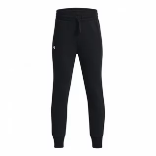 Spodnie i spodenki dla dziewczynek - Dziewczęce spodnie dresowe Under Armour UA Rival Fleece Joggers - czarne - UNDER ARMOUR - grafika 1