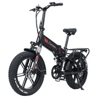 Rowery elektryczne - RANDRIDE YX20 Electric Bike 1000W Motor 45km/h Max Speed 48V17Ah Battery 80-90km Max Range 20*4 0'' One-Wheel 150kg Load - miniaturka - grafika 1