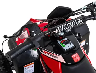 Quad Highper na akumulator Czerwony 35km/h + Silnik bezszczotkowy 1000W + Koła pompowane + Regulacja siedzenia - Tory, garaże, parkingi - miniaturka - grafika 4