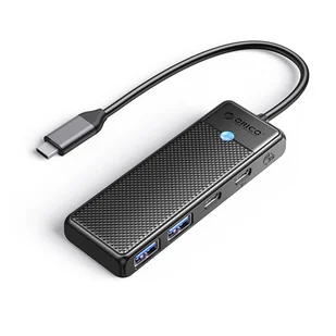 Hub PAPW2AC-C3 rozdzielacz USB-C na USB-A USB-C - czarny ORICO - Złącza, przejściówki, adaptery - miniaturka - grafika 1