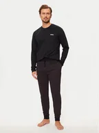 Piżamy męskie - Boss Piżama 50527344 Czarny Relaxed Fit - miniaturka - grafika 1