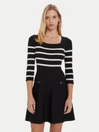 Sukienki - Morgan Sukienka dzianinowa 252-RMPIA Czarny Regular Fit - miniaturka - grafika 1