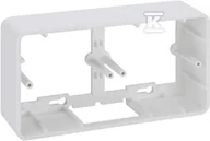 Wyłączniki światła i elektryczne - Kontakt Kontakt_Simon Puszka natynkowa podwójna do suportu i ramki KR445/ czysta biel R450/9 - miniaturka - grafika 1