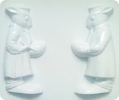 Akcesoria rzeźbiarskie - Forma do odlewów gipsu, królik 3D, 1 element - miniaturka - grafika 1