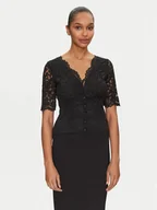 Bluzki damskie - Morgan Bluzka 251-TANGO Czarny Slim Fit - miniaturka - grafika 1