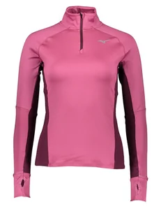 Mizuno Koszulka funkcyjna "Warmalite" w kolorze różowym - Koszulki sportowe damskie - miniaturka - grafika 1