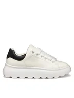 Buty dla dziewczynek - Geox Sneakersy J Puffypop J55MRA 000BC C0404 S Biały - miniaturka - grafika 1
