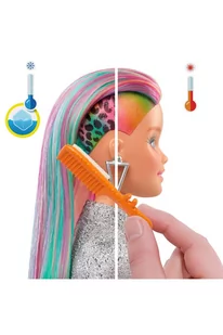 Barbie Fryzura Kolorowa panterka Lalka wiek 3+ - Lalki dla dziewczynek - miniaturka - grafika 5
