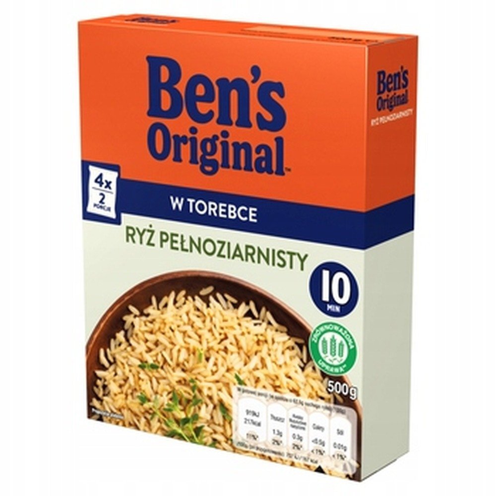 Ryż pełnoziarnisty parboiled Bens 4 x 125 g