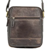 Torby męskie - Skórzana listonoszka męska WILD TIGER brązowa - miniaturka - grafika 1