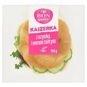 Szybkie dania obiadowe - Carrefour Bon Appétit! Kajzerka z szynką i serem żółtym 220 g - miniaturka - grafika 1