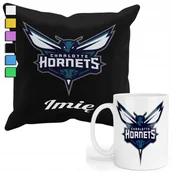Gadżety dla niej i dla niego - Zestaw Kubek + Poszewka Z Nadrukiem-Dla Fana Nba Charlotte Hornets +Imię - miniaturka - grafika 1