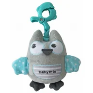 Karuzele dla niemowląt - Baby Mix Tk/P/1252-6700 Pozytywka Pluszowa Sowa Miętowa 42592 - miniaturka - grafika 1
