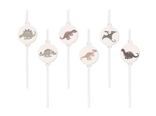 Słomki urodzinowe Dinozaury - 6 szt. - Słomki do napojów Słomki urodzinowe Dinozaury - 6 szt. - Słomki do napojów - miniaturka - grafika 1