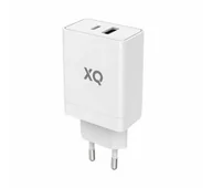 Ładowarki do telefonów - Xqisit dual USB C & A Power Delivery 3.0 30W (biały) - miniaturka - grafika 1