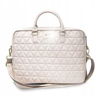 Torby na laptopy - Guess Torba na laptopa Guess 4G Uptown do 16 cali Różowa Elegancka - miniaturka - grafika 1