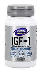 Now® Foods NOW IGF-1 Deer Antler Velvet Extract, 30 pastylek do żucia - Witaminy i minerały dla sportowców Now® Foods NOW IGF-1 Deer Antler Velvet Extract, 30 pastylek do żucia - Witaminy i minerały dla sportowców - miniaturka - grafika 1