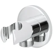 Akcesoria łazienkowe - Deante CASCADA chrom Uchwyt na słuchawkę / przyłącze węża okrągłe NAC 051K - miniaturka - grafika 1