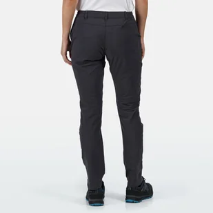 Damskie spodnie turystyczne Regatta Highton szare Rozmiar: 36R - Odzież trekkingowa damska - miniaturka - grafika 5